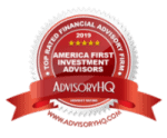 AdvisoryHQ emblem naming America First Investment Advisors one of the top financial advisors in omaha